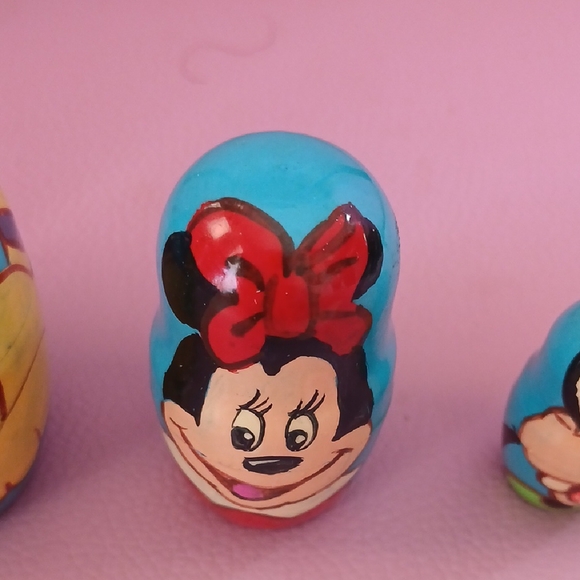 Disney Character Nesting Dolls - Blue and Red - Picture 4 of 7